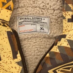 Big Ball Sports Yellow and Brown Performance Jacket